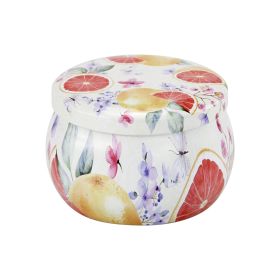 Popular Ethnic Style Aromatherapy Jar Candle Tinplate Wedding Candy Gift Box Round Tea Universal Packaging Box (Option: C218 Empty Can)